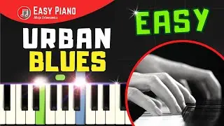 Urban Blues I Piano Tutorial for Beginners I Easy Sheet Music PDF I SLOW Alicja Urbanowicz