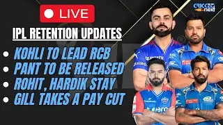 🔴Live: IPL 2025 Retention LIVE: Full List of Retained Players Ahead of IPL Mega Auction