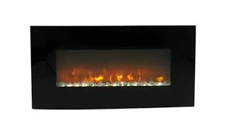 Curved 94 cm electric fireplace | elp-10-104