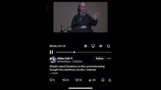 Shaykh Jamaal Zarabozo on creation of the world&rsquo;s money supply. #RibaMoney