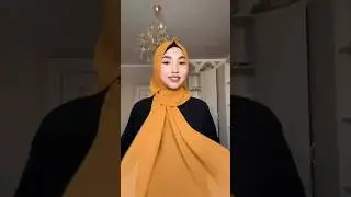 Шикарный и очень простой способ красиво завязать хиджаб/платок/шарф🌸💕от милой девушки🤍#hijabtutorial