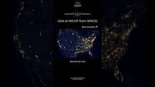 USA at Night from Space &mdash; Real NASA VIIRS Data (4K)
