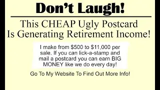 *Postcard Cash* {How To Make Money Mailing Postcards From Home} - ID NUMBER TO JOIN WITH IS: 33774.