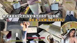 📚STUDY VLOG🍀 A Productive Study Vlog As A Law Student 🖊️👩&zwj;⚖️Exams Edition