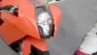 World's first ride of KTM RC8