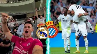 🔥Real Madrid vs Espanyol Bernabeu Live Crowd Reactions & Highlights 4k😤