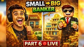 Roblox Your Bank 🔴 Live | Noob to Pro Banker | Chill Gameplay (No Voice) | Part-6