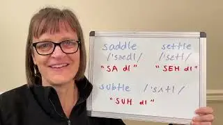 How to Pronuounce Saddle, Settle and Subtle (æ ɛ ʌ, flap, syllabic L)