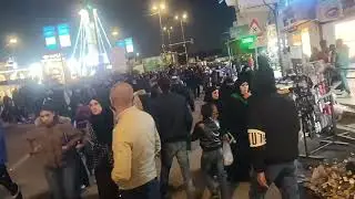 عودة الزائرين من مدينة الكاظمية المقدسة بعد الزيارة الرجبية بذكرى استشهاد الامام الكاظم ع 2026/1/15