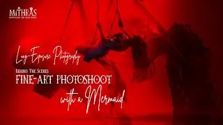 FINE ART PHOTOSHOOT WITH A MERMAID | Behind The Scenes | Long-Exposure photography in red background