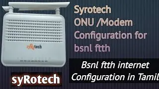 #internet #router #wifi How to Configure Bsnl Ftth ONU/ Router /Modem