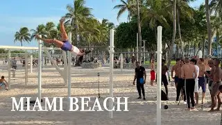 Miami Beach Muscle Beach & Ocean Drive &ndash; South Beach Calisthenics, Fitness & Street Workout 4K