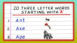 Three Letter Words Starting With 