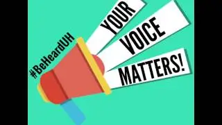 Chance for students to #BeHeardUH about sexual harassment and gender violence