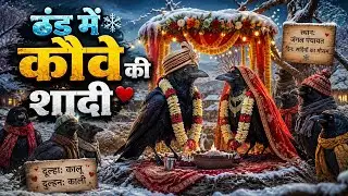 ठंड में कौवे की शादी | Hindi kahaniya| #Hindi Birds story ##viral videos #tranding videos 
