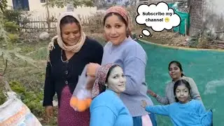 घर घर जाकर किया प्रमोशन 😁 #viral #pahadi #pahadilifestyle 