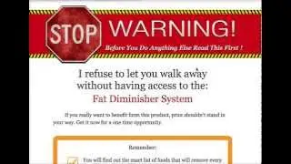 Fat Diminisher System Review - Does It Work?