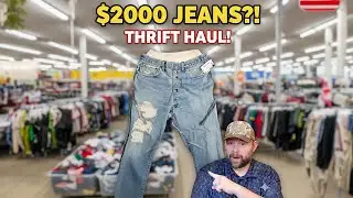 $2000 Jeans at the Thrift?! | Big Profit Thrift Haul