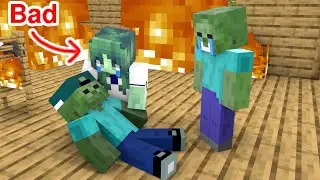 Bad Baby Zombie Girl, Why ? - Sad Story - Minecraft Animation