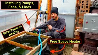Cheapest DIY Greenhouse Heating Experiment - Solar Powered Air & Water Heating Systems - 2024/2025
