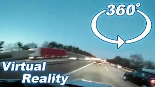 360&deg; Virtual Reality Autobahn Highway Germany - no speed limit