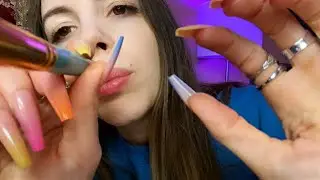 ASMR - Fast & Aggressive Doing YOUR Makeup (XL Nails Tapping, Rings, PERSONAL ATTENTION)
