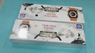 Smart watch T800 Ultra unboxing watch in 2024