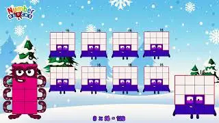 NUMBERBLOCKS 16 TIMES TABLE | MULTIPLICATION TABLE | LEARN TO COUNT | @ColorArt_id  #learntocount