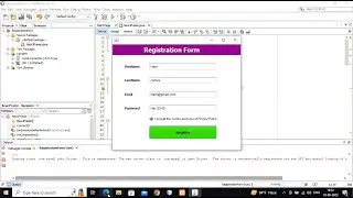 Registration Form Using Java and MYSQL Database