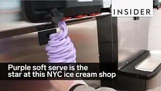 Purple soft serve is the star at this NYC ice cream shop