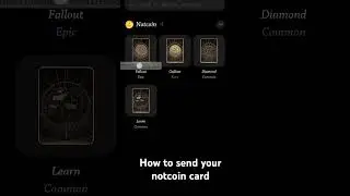 HOW TO SEND YOUR NOTCOIN CARDS TO ANOTHER 🤗🤗
