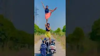 😱 women power ko mante ho 😳 #shalukirar #ytshorts #stuntwork #stunt #flexibility #shorts