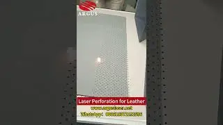 Laser Perforation for Leather#leathercraft #laserperforation #leatherworking