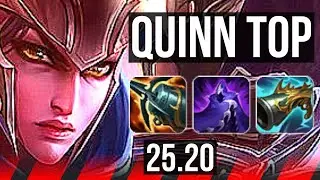 QUINN vs SETT (TOP) | 7 solo kills, Dominating | KR Diamond | 25.20