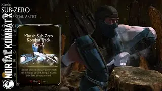 Mortal Kombat X - KLASSIC SUB-ZERO Kombat Pack Opening + Attributes Info