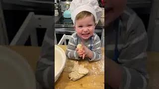2 Year Old Makes Homemade Apple Pie! Chef James