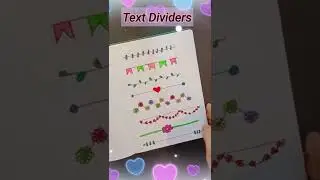Simple Text Dividers for Bullet Journal | #shorts  #doodle #ashortaday #journaling