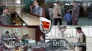 Grenzpassage ein MfS Lehrfilm (1980 Jahren)