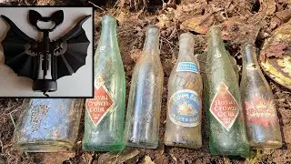 💥 Antique Bottle Digging #21 💥 Vintage Maine USA Sodas Down East, Beckett, Sparkle, RC Cola &copy;