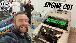 69 Morris Mini Engine Removal - With Furious Driving
