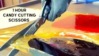 1 HOUR Candy Cutting with SCISSORS (ASMR)