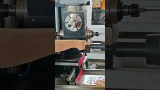 Automatic loading sanding milling turning small 5 axis wood lathe #woodworking#cncwoodlathe #5axis