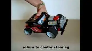 Tomik's Lego hot rod built out of set 8041 and PF parts