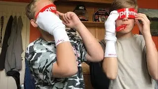 Evan got his Supreme Socks!