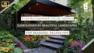 Flexible Summer House Design Surrounded by Beautiful Landscapes for Seasonal Relaxation
