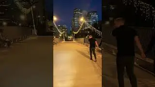 City life #weekendvibes #calgary #peacebridge #escooter #love #family ❤️#reels #youtubeshorts