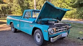 1968 Dodge Sweptline Pickup - IT RUNS!