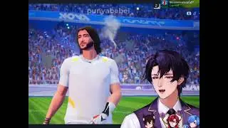 DAY 1 SOL.4CE MAIN SEPAK BOLA 😭 #mikazukiarion #harriscaine #gingehenna #xsouta #sol4ce #vtuberclips