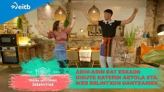 Arin-arin bat eskaini digute Katerin Artola eta Iker Belintxon dantzariek