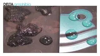 Delta Amphibia pre- and post- applied fully bonded waterproofing membrane - reaction to water